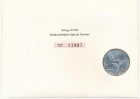 Svájc 1981. "ETV SFG 1832 - 1982" jelzett Ag bélyegérem, érmés borítékban, bélyeggel, első...