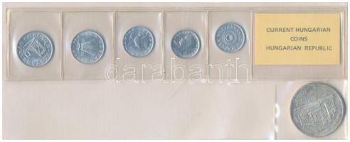 1992. 2f-50f (5xklf) forgalmi sor fóliatokban + 1992. 200Ft Ag "MNB" T:1