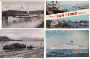 HAJÓK - 12 db modern + 1 régi képeslap / SHIPS - 12 modern + 1 pre-1945 postcards