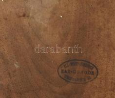 Fali gyógyszeres szekrényke, Zayugróc (Trencsén vármegye), Sérült, kopott, jelzett, m: 40 cm