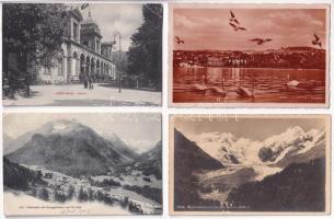 6 db RÉGI svájci képeslap / 6 pre-1945 Swiss postcards