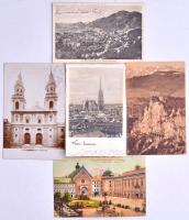 Kb. 170 RÉGI főleg osztrák és német város képeslap jó minőségben / Cca. 170 pre-1945 Austrian and Ge...