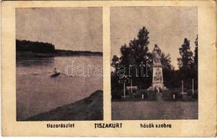 1948 Tiszakürt, Tisza, Hősök szobra (EB)