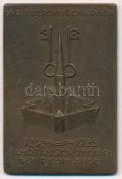 Németország / Weimar Köztársaság 1925. Uerdingen - 925-1925 - A rajnavidéki ezredéves ünnepség egyoldalas, bronz emlékplakett (57x38mm) T:1-,2 Germany / Weimar Republic 1925. STADT UERDINGEN A. RHEIN - 925-1925 JAHRTAUSENDFEIER DER RHEINLANDE one-sided bronze commemorative plaque (57x38mm) C:AU,XF