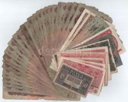 1915-1984. 45db-os, vegyes magyar bankjegytétel, közte 1930. 100P alacsony sorszámmal E 825 000210 T:III,III-