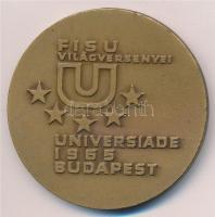 Vincze Dénes (1914-1972) 1965. FISU Világversenyei Universiade 1965 Budapest kétoldalas bronz emlékérem (55mm) T:2