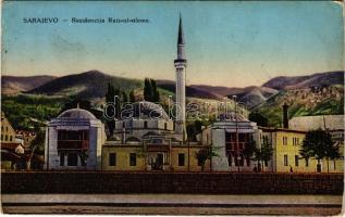 1917 Sarajevo, Residencija Rais-ul-uleme / Emperor's Mosque + "Kommandierender General in Bosnien, Hercegovina und Dalmatien" (EK)