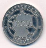 Németország 1992. ECU - Egység, szabadság, igazság fém emlékérem T:1- (PP) Germany 1992. ECU - Einigkeit, Recht, Freiheit metal commemorative Ag medallion C:AU (PP)