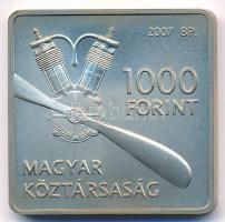 2007. 1000Ft Cu-Ni Adorján János - Libelle kapszulában T:BU halvány patina  Adamo EM208