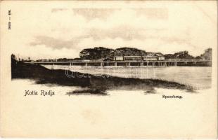 Kuta Raja, Koetaradja, Kotta Radja, Kota Raja; Spoorbrug / railway bridge, locomotive, train