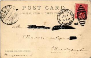 1903 Baltimore (Maryland), Mount Vernon Place, George Peabody statue. Henry Rinn jr. (EK)