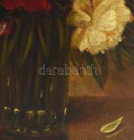 Lunyák Ottó: Csendélet. Olaj, vászon, jelzett, 75x100 cm, keretben
