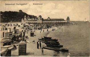 1911 Heringsdorf, Strandleben / beach, bathers (EK)