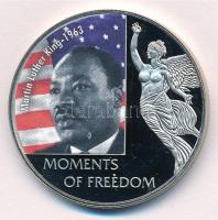 Libéria 2006. 10$ Szabadság pillanatai - Martin Luther King 1963 multicolor T:PP ujjlenyomat Liberia 2006. 10 Dollars Moments of Freedom - Martin Luther King 1963 multicolor C:PP fingerprint