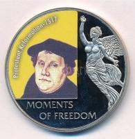 Libéria 2006. 10$ Szabadság pillanatai - Protestáns reformáció 1517 multicolor T:PP ujjlenyomat  Liberia 2006. 10 Dollars Moments of Freedom - Protestant Reformation 1517 multicolor C:PP fingerprint