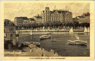 Hamburg, Frtontansicht des Hotels "Vier Jahreszeiten"