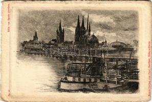 Köln, Cologne; von Deutz gesehen. Kunstverlag von Paul Matthes (EK)