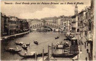 Venezia, Venice; Canal Grande preso dal Palazzo Grimani con il Ponte di Rialto / canal, bridge (b)