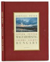 Kornis Péter: Színek, fények, Magyarország. Colors, Lights, Hungary. Farben, Licht, Ungarn. Nemeskürty István szövegével. A szerző, művész, Korniss Péter (1937-) Kossuth-díjas és Pulitzer-emlékdíjas fotográfus, fotóriporter által aláírt példány. [Bratislava], 2005, Slovart. Magyar és angol nyelven. Gazdag képanyaggal illusztrált. CD-melléklettel. Kiadói illusztrált egészvászon-kötés, jó állapotban. Számos ember által aláírt ajándékozási sorokkal.
