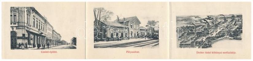 Budapest X. Kőbánya, Új római katolikus templom. leporellolap 10 képpel. Merendiák K. kiadása "...