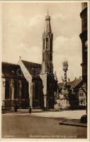 1932 Sopron, Bencések temploma a Szentháromság szoborral