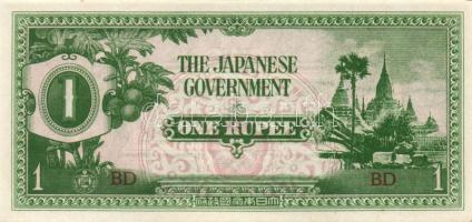 Japán megszállások / Kelet-Ázsia II. vh. 10klf bankjegy T:I,I-,II(2x)