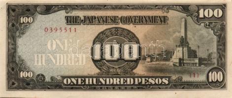 Japán megszállások / Kelet-Ázsia II. vh. 10klf bankjegy T:I,I-,II(2x)