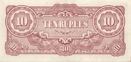 Japán megszállások / Kelet-Ázsia II. vh. 10klf bankjegy T:I,I-,II(2x)