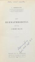 L. Ombrédanne.: Les hermaphrodites et la chirurgie. Paris 1939. MAsson et Cie. Kiadói papírkötésben ...