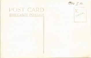 1940 Budapest V. Parlament a budai rakpartról télen. photo