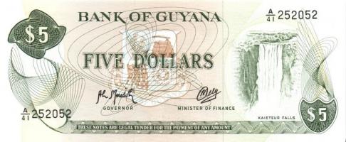 Guyana + Venezuela 3 klf modern bankjegy T:I