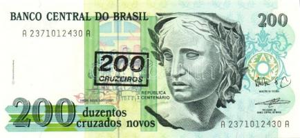 Brazília 18 klf modern bankjegy T:I