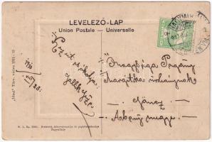 1913 Nagymihály, Michalovce; Aranybika szálloda, Strompl Gábor kocsmája és kávéháza, bor, sör és pál...