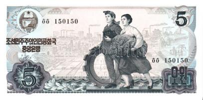 Észak-Korea 1978-1998. 14 klf bankjegy T:I