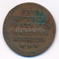 Olasz Államok / Pápai Államok 1802. 1/2B Cu "VII. Pius" T:2
Italian States / Papal States...