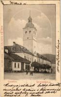 1901 Gölnicbánya, Göllnitz, Gelnica; Városház, liszt raktár, üzlet / town hall, shop (fl)