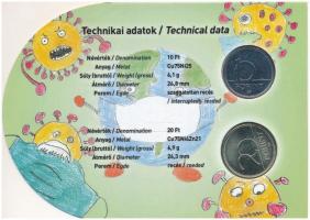 2020. 10Ft Cu-Ni "Tisztelet a hősöknek" + 2020. 20Ft Cu-Ni-Zn "Tisztelet a hősöknek&q...