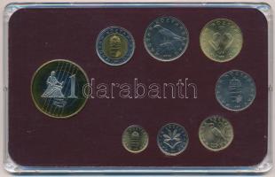 1997-2003. 1Ft-100Ft (7xklf) forgalmi összeállítás + 2004. 1E próbaveret műanyag tokban T:1-2
