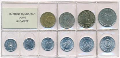 1985. 2f-20Ft (10xklf) érmés forgalmi sor fóliatokban T:1 Adamo FO18