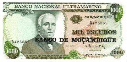 Mozambik 1967-1991. 8 klf bankjegy T:I