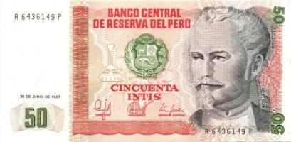 Peru 1985-1988. 7 klf bankjegy T:I