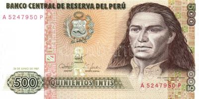 Peru 1985-1988. 7 klf bankjegy T:I