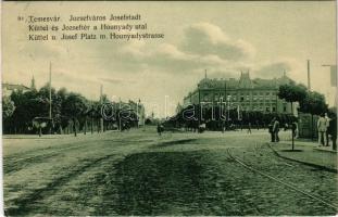 1915 Temesvár, Timisoara; Józsefváros, Hunyadi út / Iosefin, street / Josefstadt