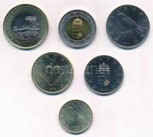 2012. 5Ft-200Ft (6xklf) forgalmi sor zacskós kivitelben, pénzverdei tanúsítvánnyal T:1,1-