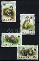 WWF Owl set + 4 FDC WWF Bagoly sor + 4 FDC Weltweiter Naturschutz: Kanincheneule