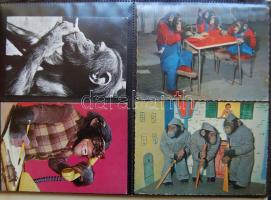 MAJMOK / MONKEYS 85 modern képeslap albumban / 85 modern postcards in album