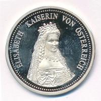Ausztria DN Erzsébet császárné jelzett Ag emlékérem (8,67g/0.999/30mm) T:1- (PP) ujjlenyomatos Austria ND Empress Elisabeth hallmarked Ag commemorative medallion (8,67g/0.999/30mm) C:AU (PP) fingerprint
