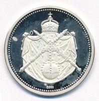 Ausztria DN "Lujza hercegné és Max bajor herceg, a császárné szülei" jelzett Ag emlékérem ...