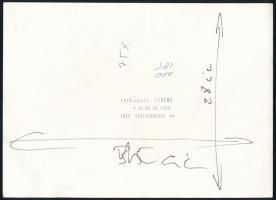 cca 1970 Rédei Ferenc (1944- ): Kórterem, pecséttel jelzett vintage fotó, 23,5x17 cm