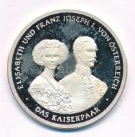 Ausztria DN Erzsébet és I. Ferenc József, a császári pár jelzett Ag emlékérem (8,67g/0.999/30mm) T:1- (PP) ujjlenyomatos Austria ND Elisabeth and Franz Joseph I, the imperial couple hallmarked Ag commemorative medallion (8,67g/0.999/30mm) C:AU (PP) fingerprint